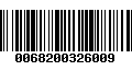 Código de Barras 0068200326009