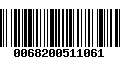 Código de Barras 0068200511061