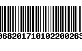 Código de Barras 00682017101022002633