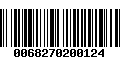 Código de Barras 0068270200124