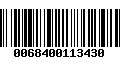 Código de Barras 0068400113430