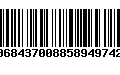 Código de Barras 00684370088589497420