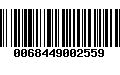 Código de Barras 0068449002559