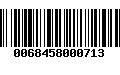 Código de Barras 0068458000713