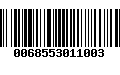 Código de Barras 0068553011003