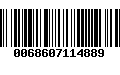 Código de Barras 0068607114889