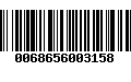 Código de Barras 0068656003158