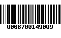 Código de Barras 0068700149009