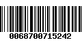 Código de Barras 0068700715242