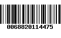 Código de Barras 0068820114475