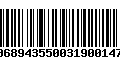 Código de Barras 00689435500319001471