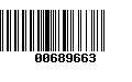 Código de Barras 00689663