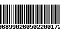 Código de Barras 00689902605022001729