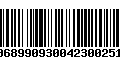 Código de Barras 00689909300423002513