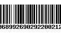 Código de Barras 00689926902922002123