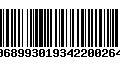 Código de Barras 00689930193422002642