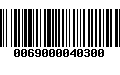 Código de Barras 0069000040300