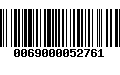 Código de Barras 0069000052761