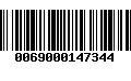 Código de Barras 0069000147344