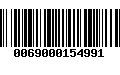 Código de Barras 0069000154991