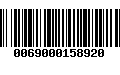 Código de Barras 0069000158920