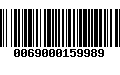 Código de Barras 0069000159989