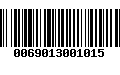 Código de Barras 0069013001015