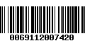 Código de Barras 0069112007420