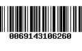 Código de Barras 0069143106260