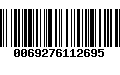 Código de Barras 0069276112695