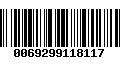 Código de Barras 0069299118117