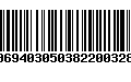 Código de Barras 00694030503822003287