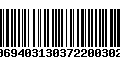 Código de Barras 00694031303722003023