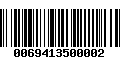 Código de Barras 0069413500002