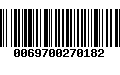 Código de Barras 0069700270182