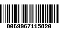 Código de Barras 0069967115820
