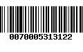 Código de Barras 0070005313122