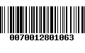 Código de Barras 0070012801063