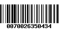 Código de Barras 0070026350434