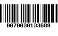 Código de Barras 0070030133689