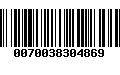 Código de Barras 0070038304869