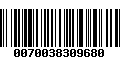 Código de Barras 0070038309680