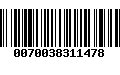 Código de Barras 0070038311478