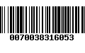 Código de Barras 0070038316053