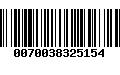 Código de Barras 0070038325154