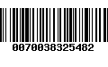 Código de Barras 0070038325482