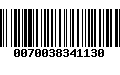 Código de Barras 0070038341130