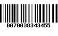 Código de Barras 0070038343455