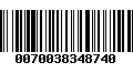 Código de Barras 0070038348740