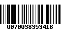 Código de Barras 0070038353416